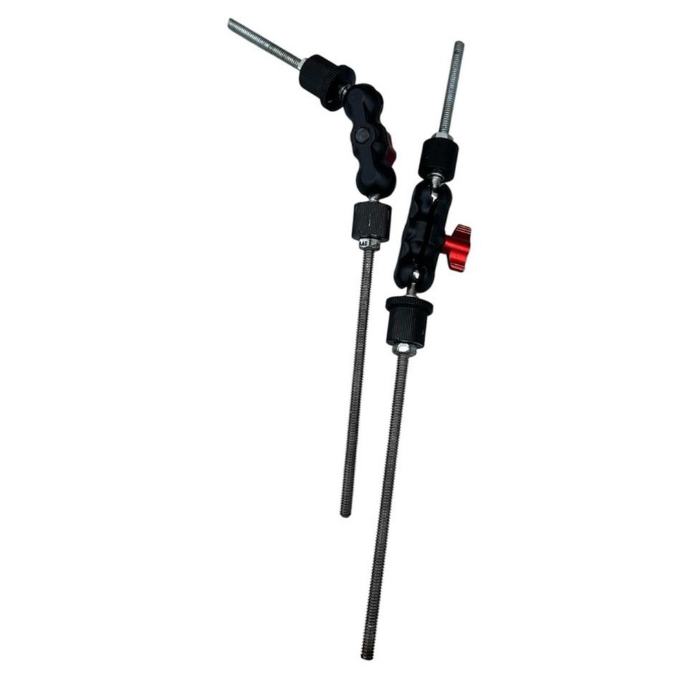 Pair Adjustable Swivel Lab Support Arms Threaded Rod Connectors